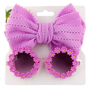 Purple | Kids Daisy Sunglasses Set